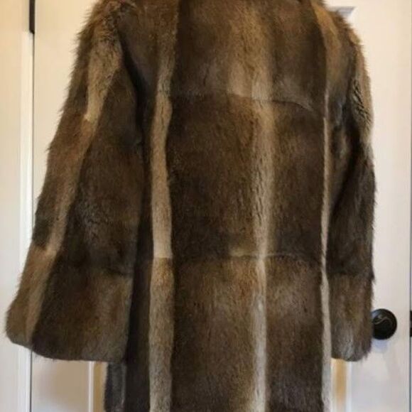 Super Cute Vintage Muskrat Double Breasted Coat - Picture 6 of 14